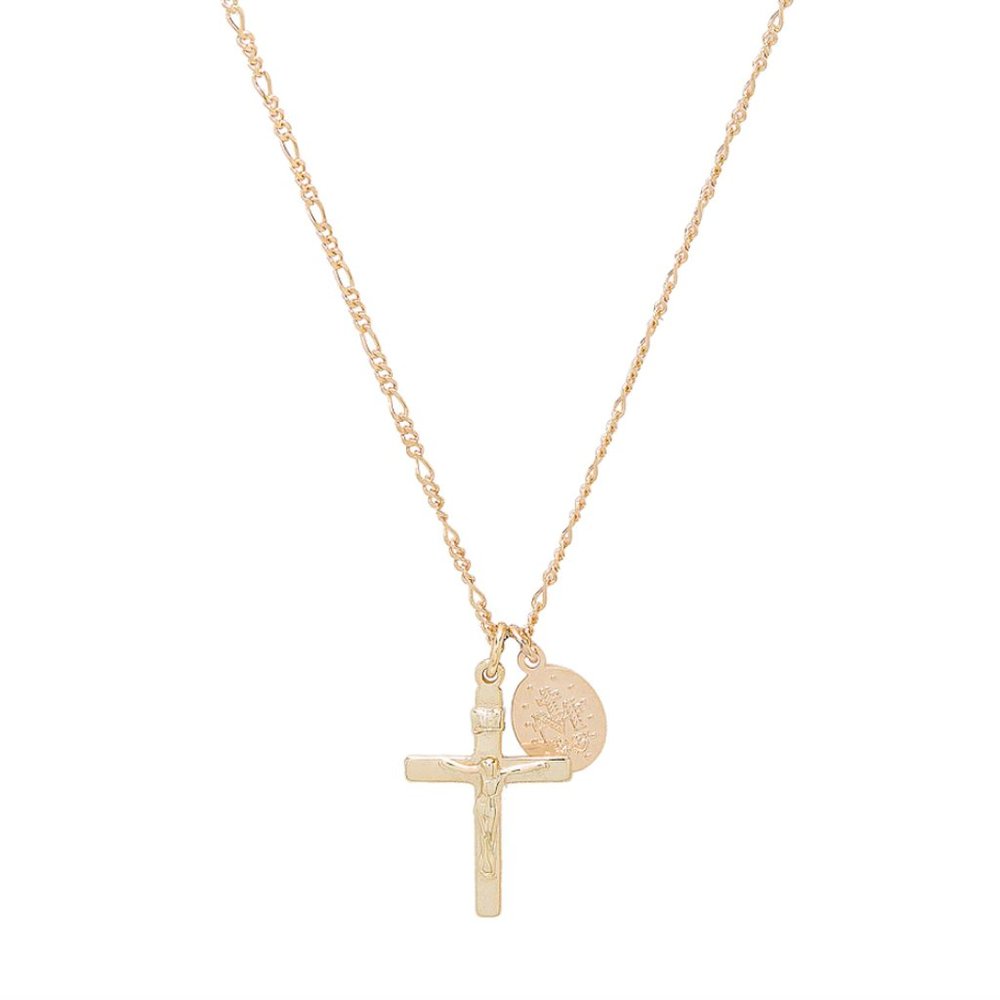 Cross & Saint Charm Necklace by joolz by Martha Calvo
